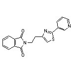 2-(2-(2-(3-pyridinyl)-1,3-thiazol-4-yl)ethyl)-1H-isoindole-1,3(2H)-dione