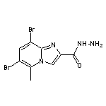 6,8-dibromo-5-methylimidazo[1,2-a]pyridine-2-carbohydrazide