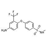 4-[4-amino-2-(trifluoromethyl)phenoxy]-N-methylbenzenesulfonamide