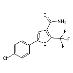 5-(4-chlorophenyl)-2-(trifluoromethyl)-3-furamide