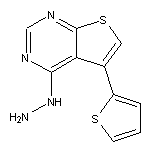 4-hydrazino-5-thien-2-ylthieno[2,3-d]pyrimidine