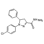 1-(4-chlorophenyl)-5-phenyl-4,5-dihydro-1H-pyrazole-3-carbohydrazide