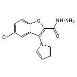 5-chloro-3-(1H-pyrrol-1-yl)-1-benzofuran-2-carbohydrazide