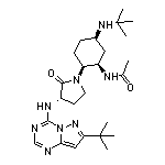 N-[(1R,2S,5R)-2-[(S)-3-[[7-(tert-Butyl)pyrazolo[1,5-a][1,3,5]triazin-4-yl]amino]-2-oxo-1-pyrrolidinyl]-5-(tert-butylamino)cyclohexyl]acetamide