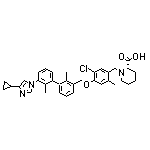 (S)-1-[5-Chloro-4-[[3’-(4-cyclopropyl-1-imidazolyl)-2,2’-dimethyl-3-biphenylyl]methoxy]-2-methylbenzyl]piperidine-2-carboxylic Acid