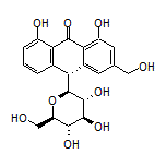 (R)-1,8-Dihydroxy-3-(hydroxymethyl)-10-[(2S,3R,4R,5S,6R)-3,4,5-trihydroxy-6-(hydroxymethyl)tetrahydro-2H-pyran-2-yl]anthracen-9(10H)-one