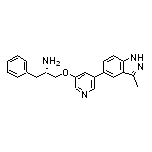 (S)-1-[[5-(3-Methyl-5-indazolyl)-3-pyridyl]oxy]-3-phenyl-2-propanamine