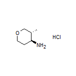 (3R,4S)-3-Methyltetrahydro-2H-pyran-4-amine Hydrochloride