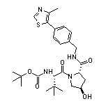 (2S,4R)-1-[(S)-2-(Boc-amino)-3,3-dimethylbutanoyl]-4-hydroxy-N-[4-(4-methyl-5-thiazolyl)benzyl]pyrrolidine-2-carboxamide