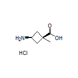 cis-3-amino-1-methylcyclobutanecarboxylic acid hydrochloride