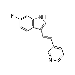 (E)-6-Fluoro-3-[2-(3-pyridyl)vinyl]-1H-indole