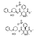 3-[(R*)-1-Benzylpiperidin-3-yl] (R*)-5-Methyl 2,6-dimethyl-4-(3-nitrophenyl)-1,4-dihydropyridine-3,5-dicarboxylate Hydrochloride