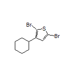 2,5-Dibromo-3-cyclohexylthiophene