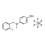 (4-Hydroxyphenyl)(methyl)(2-methylbenzyl)sulfonium Hexafluorostibate(V)