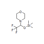 4-[2,2,2-Trifluoro-1-[(trimethylsilyl)oxy]ethyl]morpholine