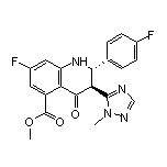 Methyl (2S,3S)-7-Fluoro-2-(4-fluorophenyl)-3-(1-methyl-1H-1,2,4-triazol-5-yl)-4-oxo-1,2,3,4-tetrahydroquinoline-5-carboxylate