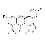 Methyl (2R,3R)-7-Fluoro-2-(4-fluorophenyl)-3-(1-methyl-1H-1,2,4-triazol-5-yl)-4-oxo-1,2,3,4-tetrahydroquinoline-5-carboxylate