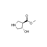 Methyl (3R,4S)-4-Hydroxypyrrolidine-3-carboxylate