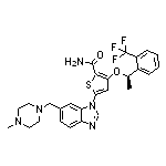 (R)-5-[6-[(4-Methyl-1-piperazinyl)methyl]-1H-benzo[d]imidazol-1-yl]-3-[1-[2-(trifluoromethyl)phenyl]ethoxy]thiophene-2-carboxamide