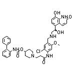 (R)-1-[3-[[2-Chloro-4-[[[2-hydroxy-2-(8-hydroxy-2-oxo-1,2-dihydro-5-quinolinyl)ethyl]amino]methyl]-5-methoxyphenyl]amino]-3-oxopropyl]-4-piperidinyl 2-Biphenylylcarbamate