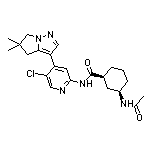 (1S,3R)-3-Acetamido-N-[5-chloro-4-(5,5-dimethyl-5,6-dihydro-4H-pyrrolo[1,2-b]pyrazol-3-yl)-2-pyridyl]cyclohexanecarboxamide