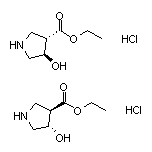 Ethyl (3R,4S)-rel-4-Hydroxypyrrolidine-3-carboxylate Hydrochloride