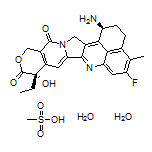 (1S,9S)-1-Amino-9-ethyl-5-fluoro-9-hydroxy-4-methyl-2,3,12,15-tetrahydrobenzo[de]pyrano[3’,4’:6,7]indolizino[1,2-b]quinoline-10,13(1H,9H)-dione Mesylate Dihydrate