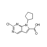 2-Chloro-7-cyclopentyl-7H-pyrrolo[2,3-d]pyrimidine-6-carboxylic Acid