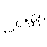 4-(5-Chloro-3-isopropyl-4-pyrazolyl)-N-[5-[4-(dimethylamino)-1-piperidinyl]-2-pyridyl]-2-pyrimidinamine