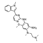 N1-[2-(Dimethylamino)ethyl]-5-methoxy-N1-methyl-N4-[4-(1-methyl-3-indolyl)-2-pyrimidinyl]-1,2,4-benzenetriamine