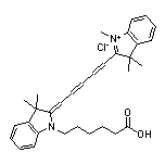 2-[5-[1-(5-Carboxypentyl)-3,3-dimethylindolin-2-ylidene]-1,3-pentadien-1-yl]-1,3,3-trimethyl-3H-indol-1-ium Chloride