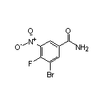 3-Bromo-4-fluoro-5-nitrobenzamide