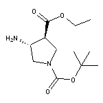 Ethyl trans-4-Amino-1-bromopyrrolidine-3-carboxylate