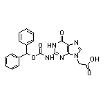 2-[2-[[(Benzhydryloxy)carbonyl]amino]-6-oxo-1H-purin-9(6H)-yl]acetic Acid