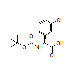 (S)-2-(Boc-amino)-2-(3-chlorophenyl)acetic Acid