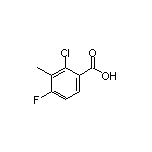 2-Chloro-4-fluoro-3-methylbenzoic Acid