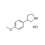 3-(4-Methoxyphenyl)pyrrolidine Hydrochloride