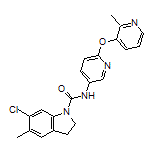 6-Chloro-5-methyl-N-[6-[(2-methyl-3-pyridyl)oxy]-3-pyridyl]indoline-1-carboxamide