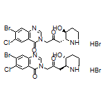 7-Bromo-6-chloro-3-[3-(trans-3-hydroxy-2-piperidyl)-2-oxopropyl]quinazolin-4(3H)-one Hydrobromide
