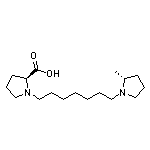 (2S,2’S)-1,1’-(Heptane-1,7-diyl)bis(pyrrolidine-2-carboxylic Acid)