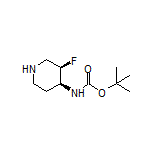 (3R,4S)-N-Boc-3-fluoropiperidin-4-amine