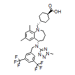 trans-4-[[(S)-5-[[3,5-Bis(trifluoromethyl)benzyl](2-methyl-2H-tetrazol-5-yl)amino]-7,9-dimethyl-2,3,4,5-tetrahydro-1H-benzo[b]azepin-1-yl]methyl]cyclohexanecarboxylic Acid