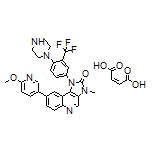 8-(6-Methoxy-3-pyridyl)-3-methyl-1-[4-(1-piperazinyl)-3-(trifluoromethyl)phenyl]-1H-imidazo[4,5-c]quinolin-2(3H)-one Maleate