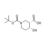 (3S,4R)-1-Boc-4-hydroxypiperidine-3-carboxylic Acid