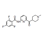 2,4,6-Trifluoro-N-[6-(1-methylpiperidine-4-carbonyl)-2-pyridyl]benzamide