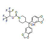 1,1,1,3,3,3-Hexafluoropropan-2-yl 4-[Bis(benzo[d][1,3]dioxol-5-yl)(hydroxy)methyl]piperidine-1-carboxylate