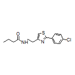 N-[2-[2-(4-Chlorophenyl)-4-thiazolyl]ethyl]butyramide