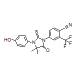 4-[3-(4-Hydroxyphenyl)-4,4-dimethyl-5-oxo-2-thioxoimidazolidin-1-yl]-2-(trifluoromethyl)benzonitrile