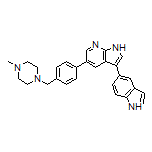3-(5-Indolyl)-5-[4-[(4-methyl-1-piperazinyl)methyl]phenyl]-7-azaindole