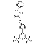 (Z)-3-[3-[3,5-bis(trifluoromethyl)phenyl]-1H-1,2,4-triazol-1-yl]-N’-2-pyrazinylacrylohydrazide